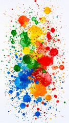 Fototapeta premium Vibrant abstract background with colorful splashes and energetic patterns