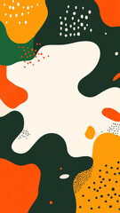Fototapeta premium Fluid abstract background with waves of color and dynamic shapes