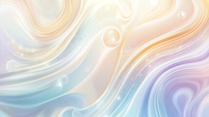 Gentle waves create fluid white abstract background, evoking serene atmosphere