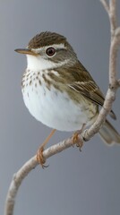 Fototapeta premium Small Bird Perched on a Twig