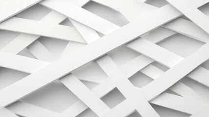 Stylish white abstract background with overlapping geometric shapes