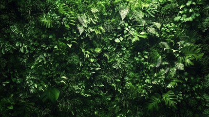 Fototapeta premium Lush greenery wall transformation indoor space eco-friendly design contemporary environment artistic viewpoint sustainable concepts