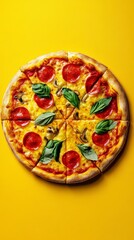 Delicious Pepperoni and Mushroom Pizza Slices