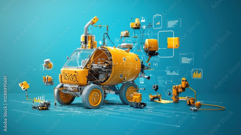 Leinwandbilder Visualizing product journey standards through creative blockchain solutions in a digital workspace for enhanced transparency and engagement