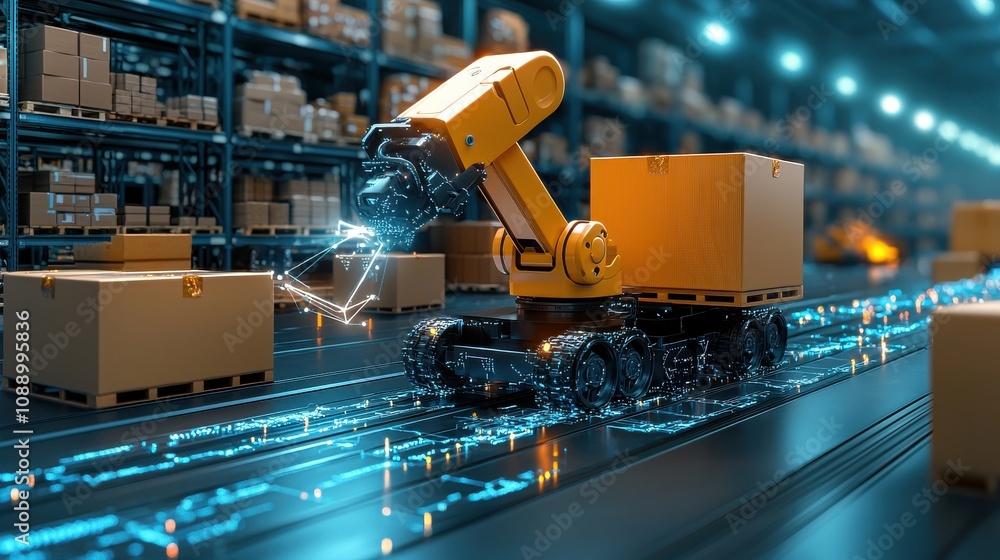 Leinwandbilder Implementing innovative blockchain smart contracts enhancing standard practices in technology and industry for future growth