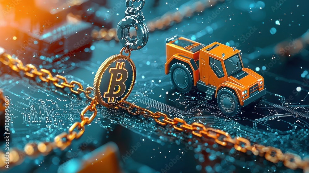 Poster creative splitscreen showcasing traditional standards versus blockchain innovations in a digital lan