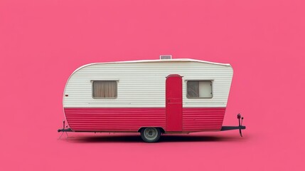 Vintage Camper Trailer Side Profile