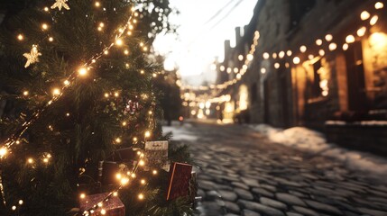 Upscale holiday shopping spree luxury store displays exclusive gifts