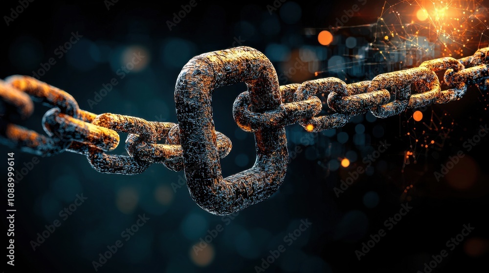 Leinwandbilder Visualizing supply chain networks with blockchain secure standard enhancing transparency and efficiency in logistics and procurement