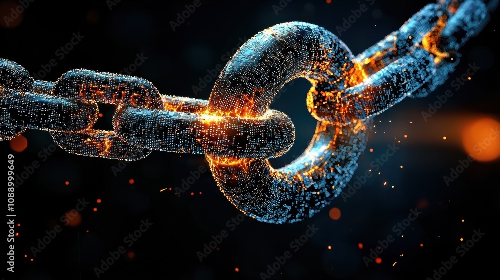 Leinwandbilder Implementing blockchain-enabled standards in supply chain products for enhanced transparency and security across industries