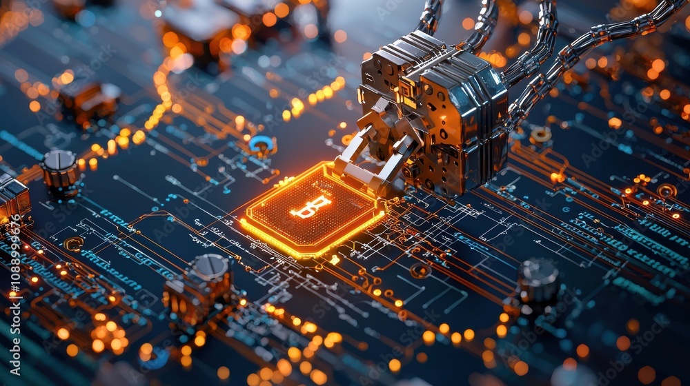 Fototapete Enhancing supply chain transparency implementing blockchain-enabled standards for products in global markets