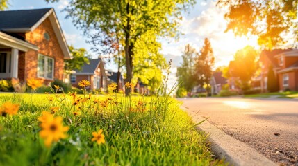 Naklejka premium Implementing sustainable stormwater management standards in urban neighborhoods enhancing resilience community well-being and environmental health