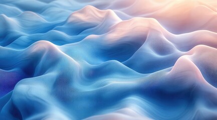 Obraz premium Abstract blue and pink wavy texture background.