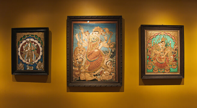 General View On Part Of Chamundeshwari, Also Known As Chamundi Or Chamundamma, Is A Fierce And Powerful Form Of Hindu Goddess Durga. Revered In Southern Indian States Of Karnataka And Tamil Nadu