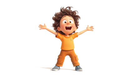 Good mood child cartoon