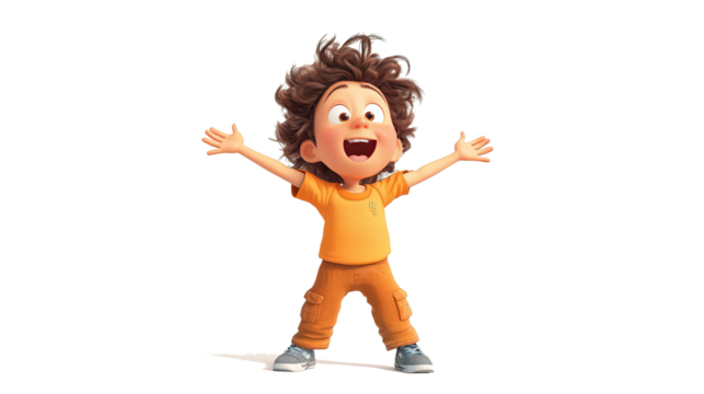 Good mood child cartoon