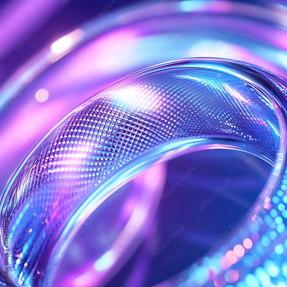 Poster vibrant abstract background with colorful curved lines and glowing light reflections for modern desi