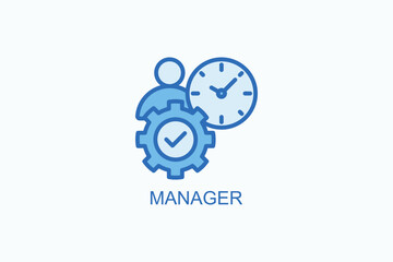Manager Vector Icon Or Logo Illustration