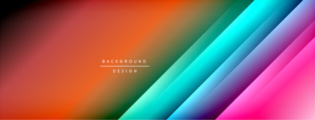 Dynamic shadow lines with gradient colors geometric background