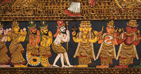 Close-up View On Part Of Shiva Urdhva Tandava Is One Of Form Tandava, Where Shiva Raises His Right...