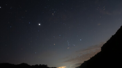 オリオン座は木星と共に