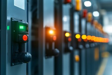 Close-Up View of Machine Controls Running Autonomous Operations – A Detailed Look at Technology and Precision in Automation