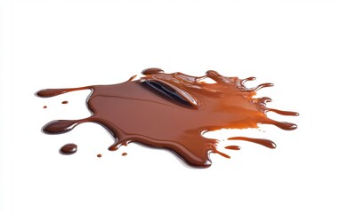 Fototapeta premium puddle on white background
