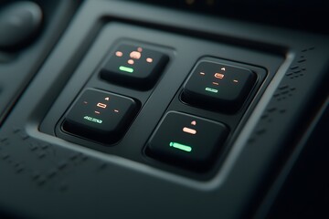 Obraz premium Close-Up View of Machine Controls Running Autonomous Operations – A Detailed Look at Technology and Precision in Automation