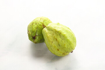 Ripe fresh green green guava