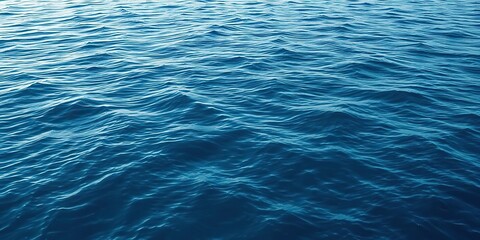 *Endless blue waters with undulating wave patterns, ocean, fractal, serene