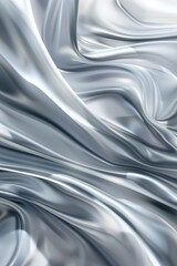 Abstract background with silver satin, luxury fabric, and silk texture perfect for festive, holiday, celebratory visuals.