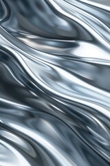 Abstract background with silver satin, luxury fabric, and silk texture perfect for festive, holiday, celebratory visuals.