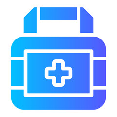 Obraz premium first aid kit gradient icon