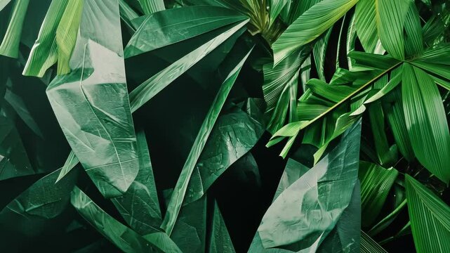 Vibrant Close-Up of Fresh Green Hosta Leaves and Flowers in a Spring Garden