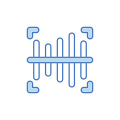 Barcode vector icon