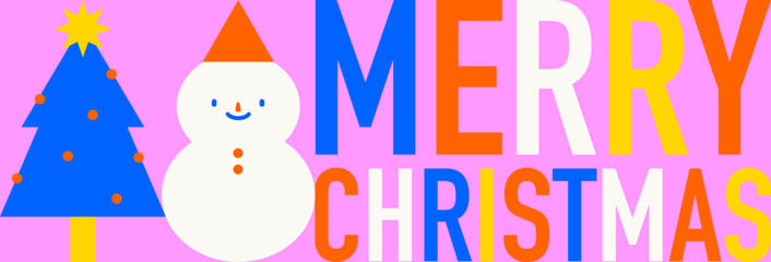 Christmas horizontal banner.