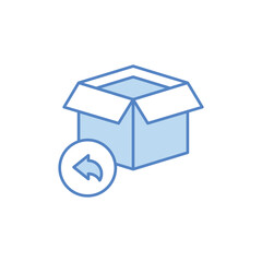 Return policy vector icon