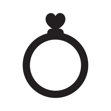 wedding rings with heart gem