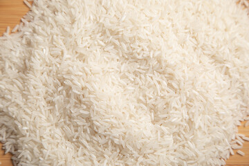 Close up of rice. Healthy food