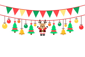 hanging flag party chrismas