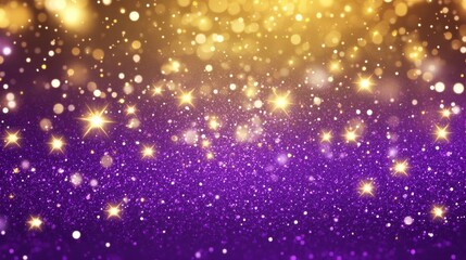 Shimmering Purple and Gold Backdrop for Award Celebrations | Glowing Lights Background for Recognition Events