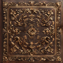 Ornate Decorative Wall Panel with Floral Design
