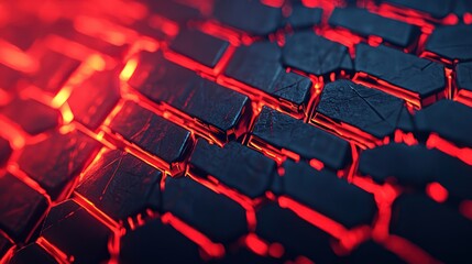 Fototapeta premium Cybersecurity Monitoring with Firewalls Technology Environment Abstract