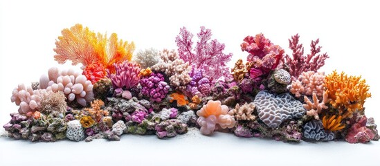 Colorful Coral Reef in a Tropical Aquarium