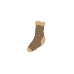 Set of colored socks illustrations with different patterns. Illustration of warm socks to wear in winter. 