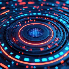 Cybersecurity Monitoring Advanced Firewall Systems in Technology Hub