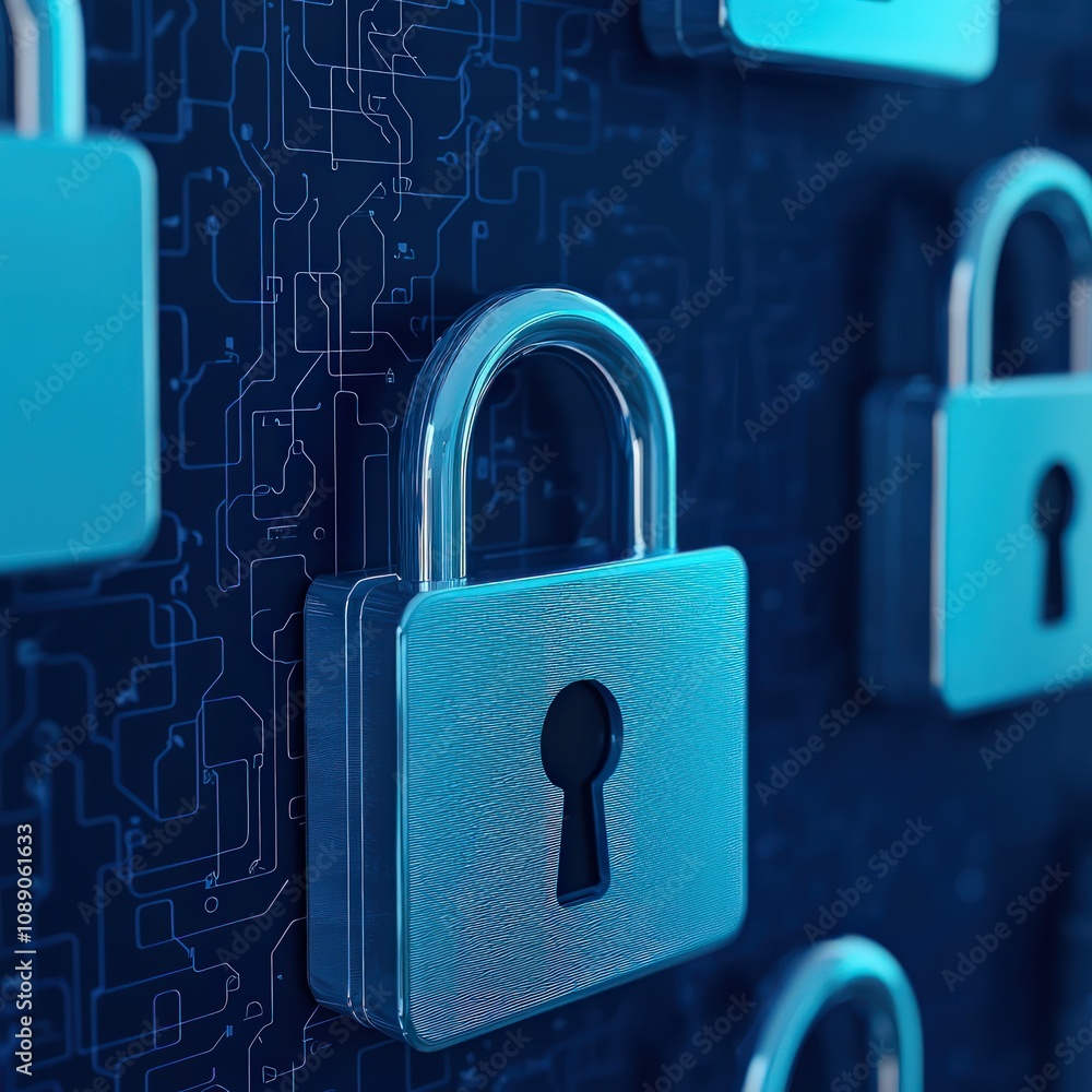 Poster cybersecurity monitoring firewall protection in digital environments