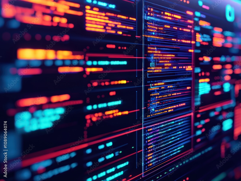 Poster cybersecurity monitoring firewall insights in digital environments