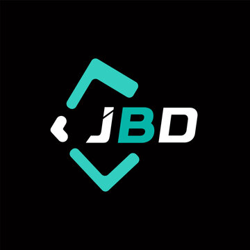 JBD creative minimalist letter logo. JBD unique vector initials alphabet letter logo design