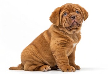 Obraz premium brown puppy dog isolated on white background
